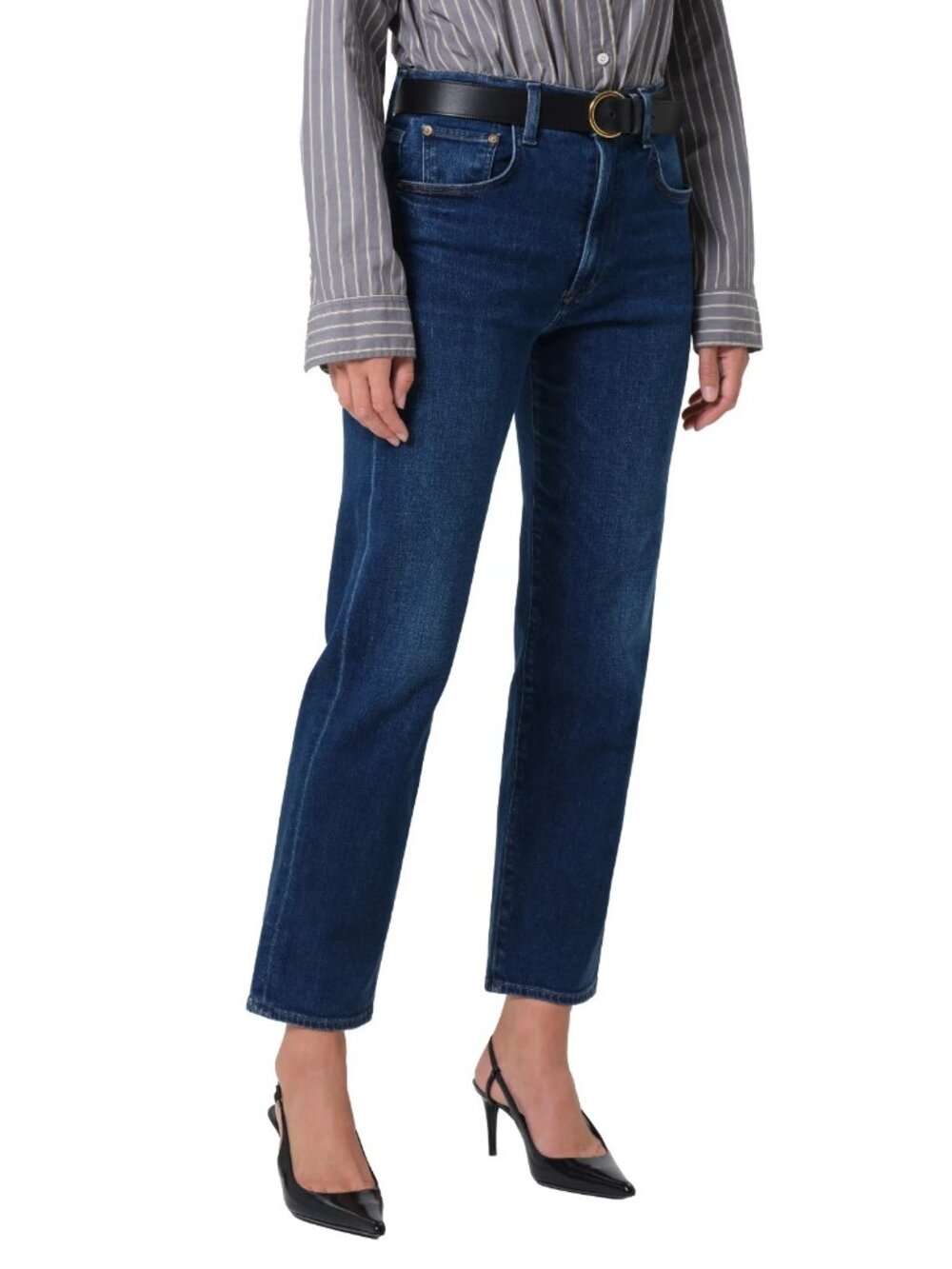 NWT Citizens of Humanity Delfina in Pierre Stretch Straight Ankle Jeans 27